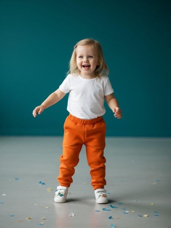 Kız Bebek Pamuklu Orta Kalınlıkta Eşofman Altı