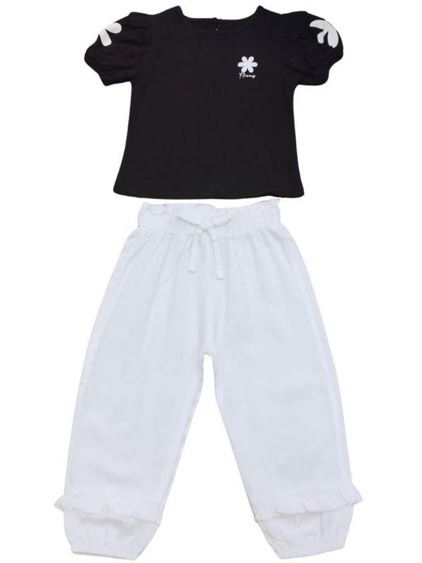 Kız Bebek Pamuklu PantolonluTakım
