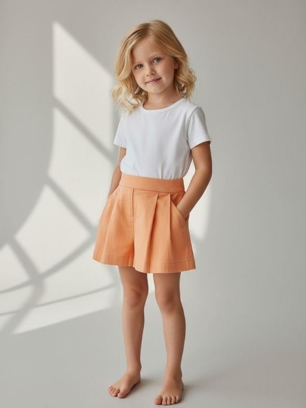 Kız Bebek Pileli Şort Etek