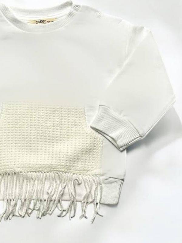 Kız Bebek Püskül Detaylı Sweatshirt