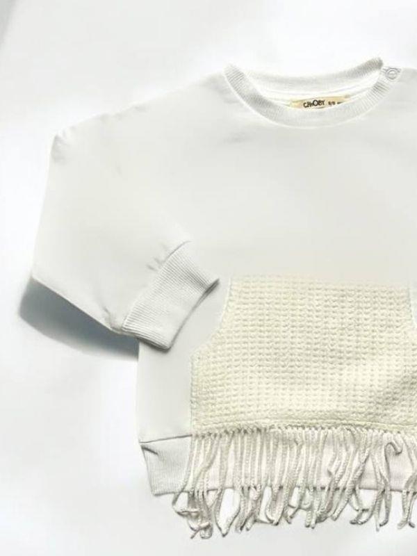 Kız Bebek Püskül Detaylı Sweatshirt