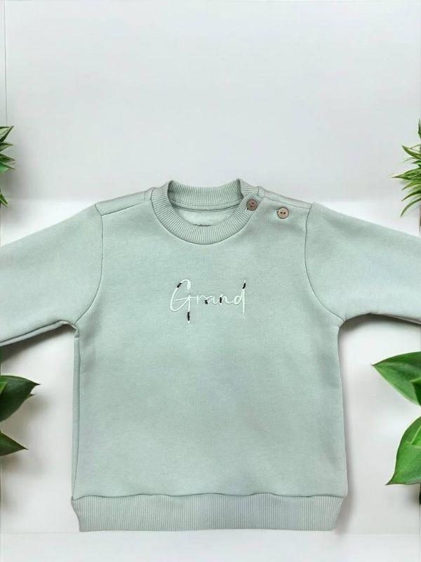 Kız Bebek Şardonlu Grand Yazılı Sweatshirt