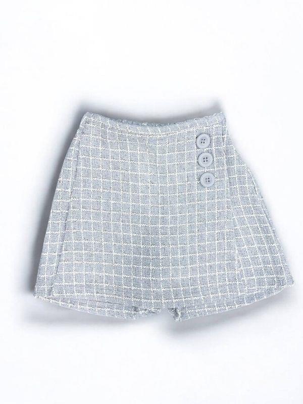 Kız Bebek Simli Şort Etek