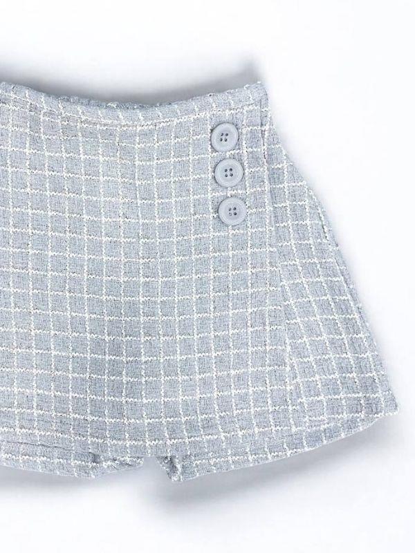 Kız Bebek Simli Şort Etek