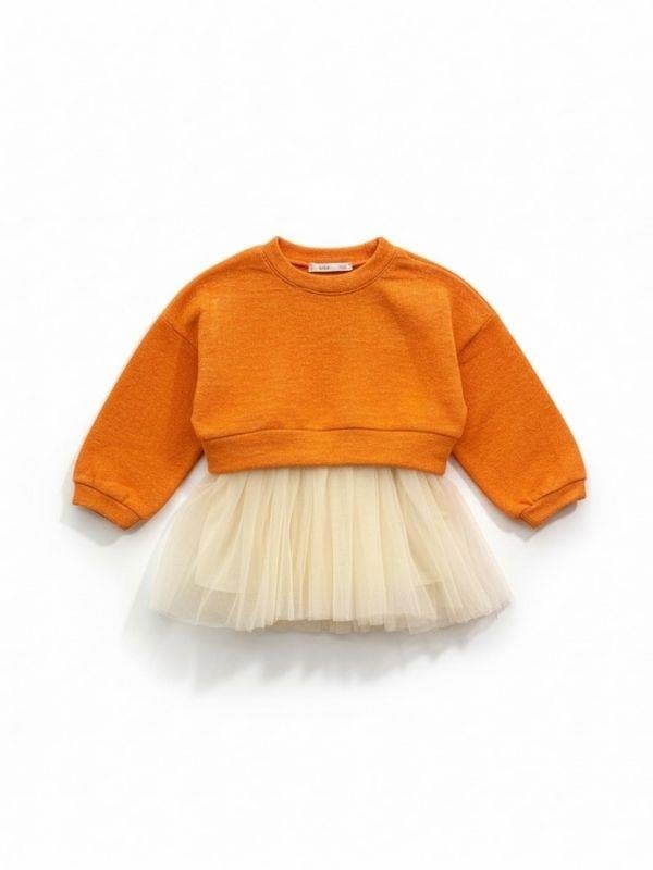 Kız Bebek Simli Yumuşak Dokulu Kazak Elbise