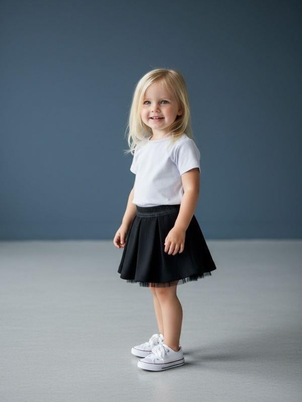 Kız Bebek Siyah Dokuma Tütü Etek