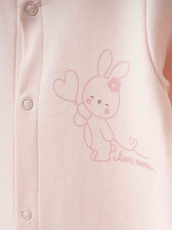 Kız Bebek Tulum Body Şapka Organik 3 lü Set