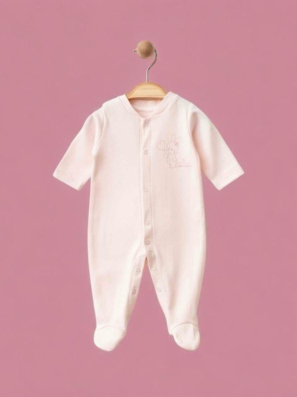 Kız Bebek Tulum Body Şapka Organik 3 lü Set