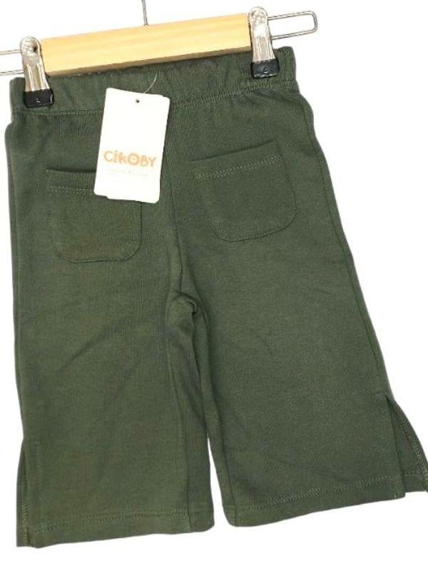 Kız Bebek Yırtmaçlı Örme Pantolon