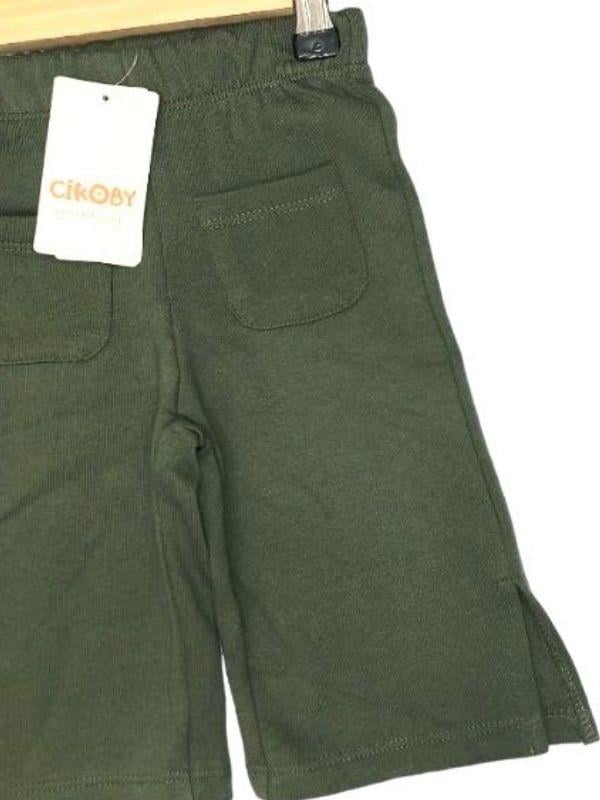 Kız Bebek Yırtmaçlı Örme Pantolon