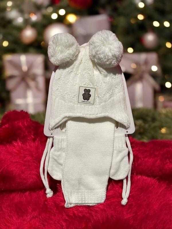 Kız Çocuk 0-18 Ay Arası Tüylenmeye Dayanıklı Polar Atkı Bere Eldiven Takım