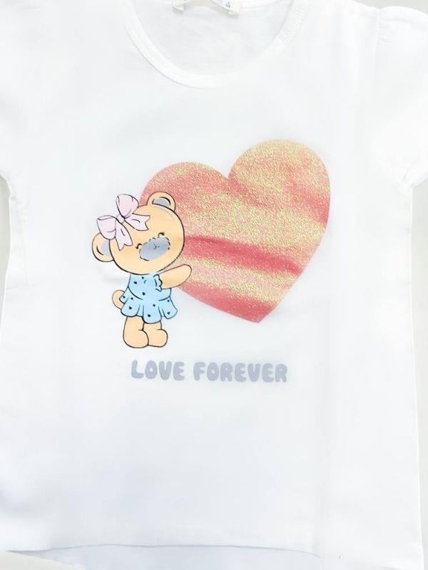 Kız Çocuk Ayıcıklı Taytlı Takım