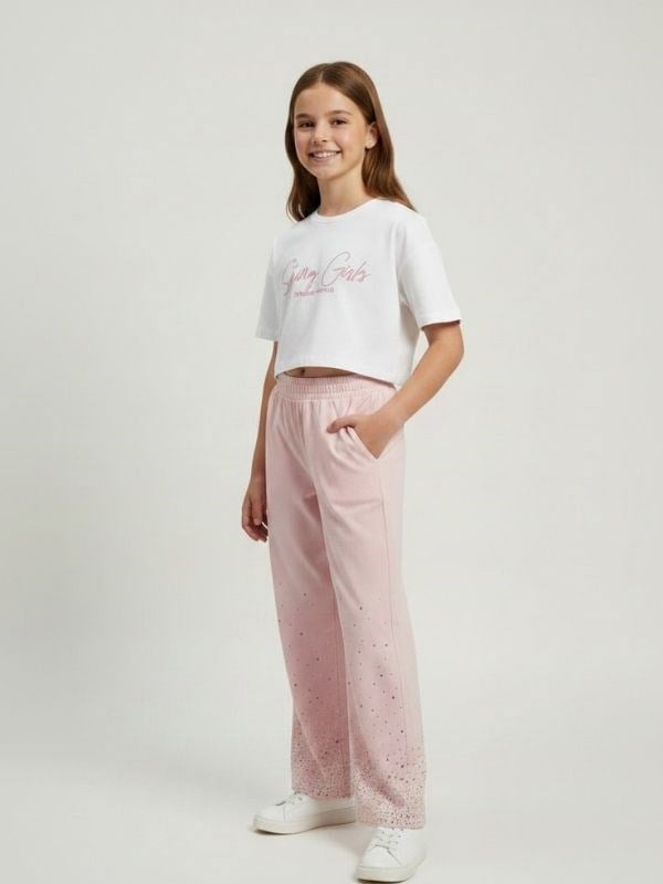 Kız Çocuk Baskılı Basic T-shirt