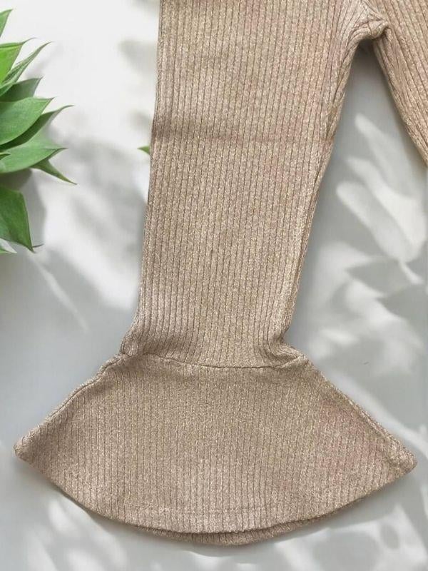 Kız Çocuk  Bel Lastikli Kaşkorse İspanyol Paça Tayt