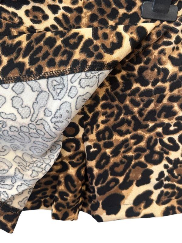 Kız Çocuk Bel Lastikli Leopar Desenli Şort Etek