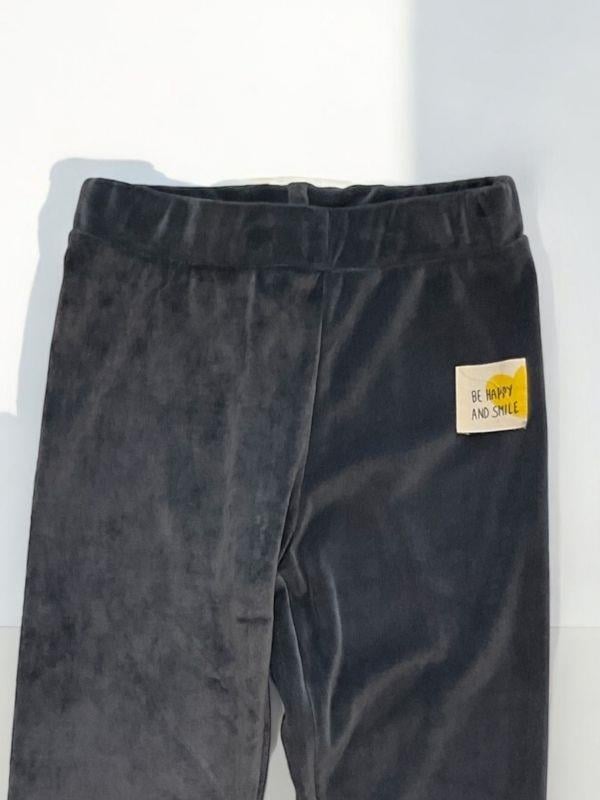 Kız Çocuk Bel lastikli Parlak Kadife Tayt Pantolon