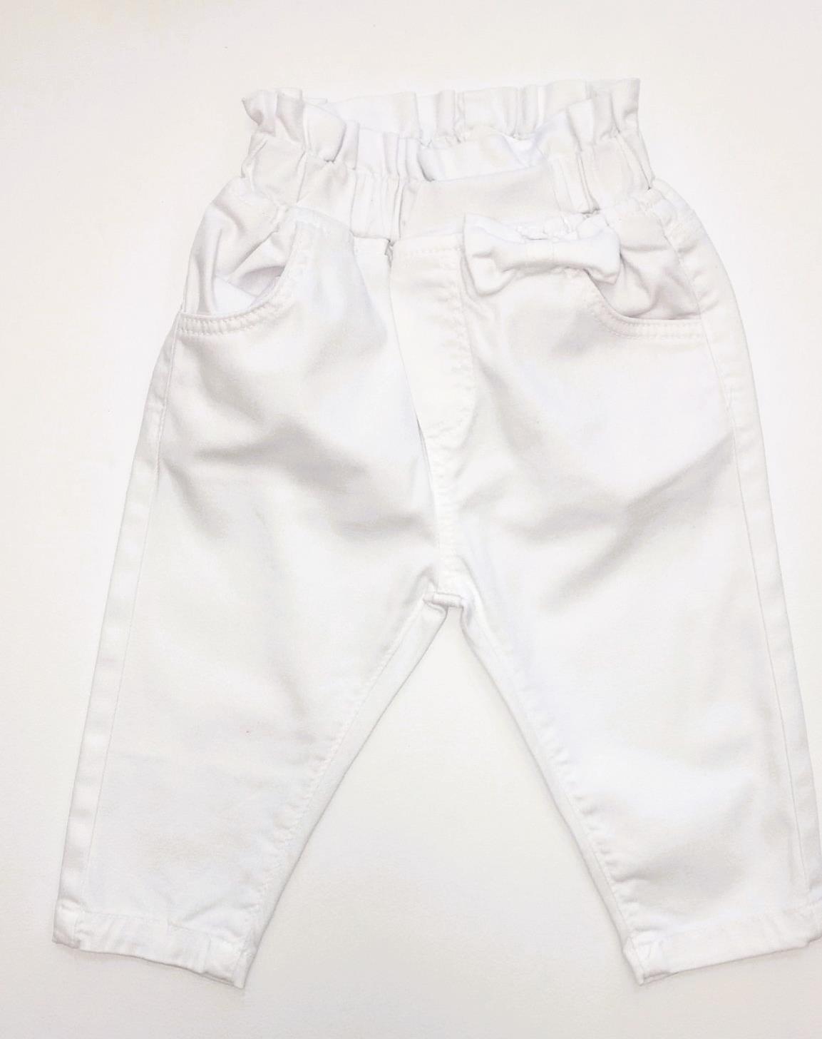 Kız Çocuk Beli Lastikli Lcralı Fiyonklu Pantolon