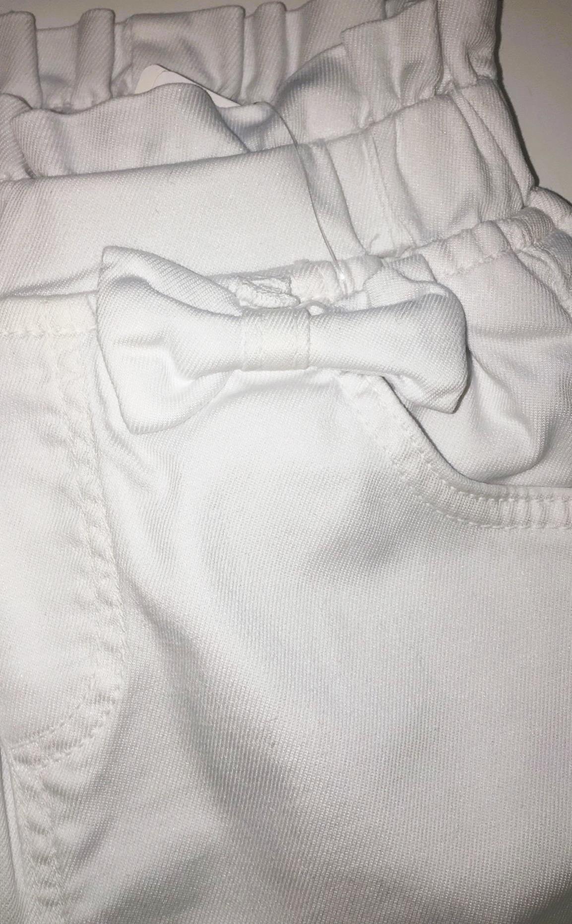 Kız Çocuk Beli Lastikli Lcralı Fiyonklu Pantolon