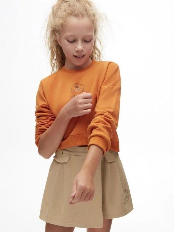 Kız Çocuk Beli Lastikli Şort Etek