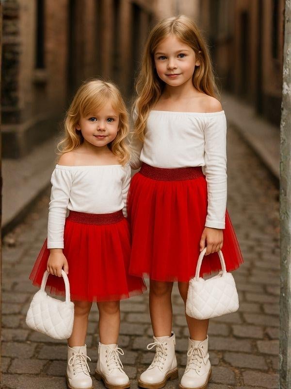 Kız Çocuk Beli Lastikli Tütü Etek