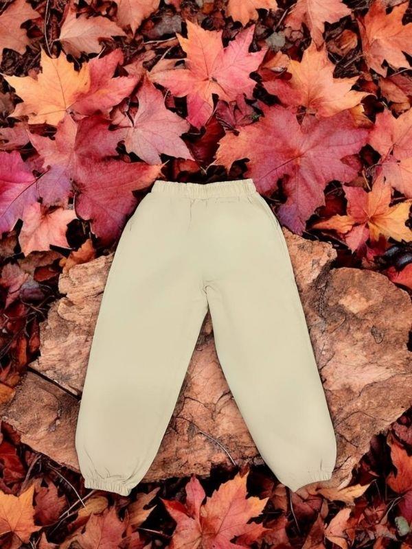 Kız Çocuk Beli Paçası Lastikli Eşofman Alt