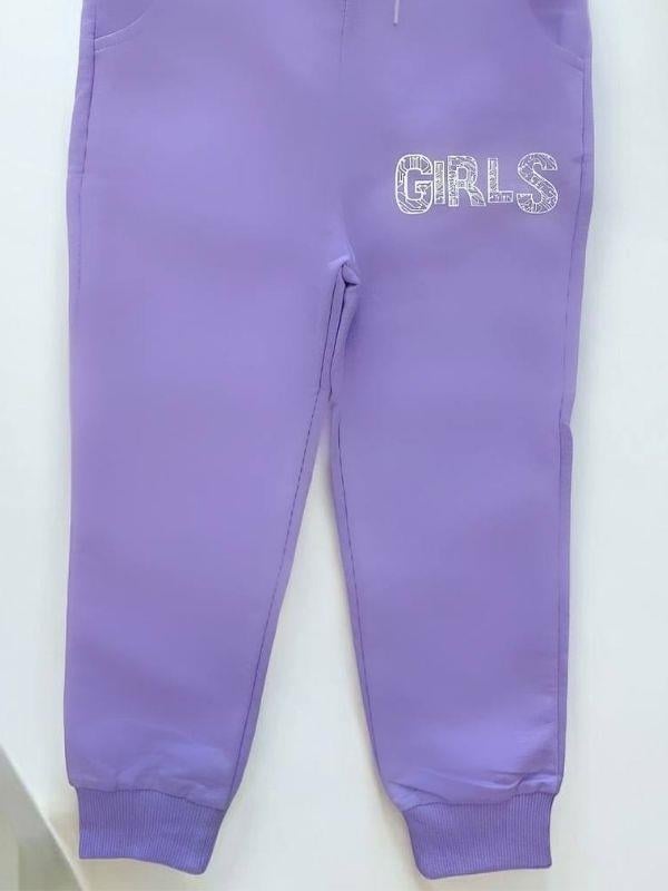 Kız Çocuk Beli Paçası Lastikli Pamuklu Eşofman Alt