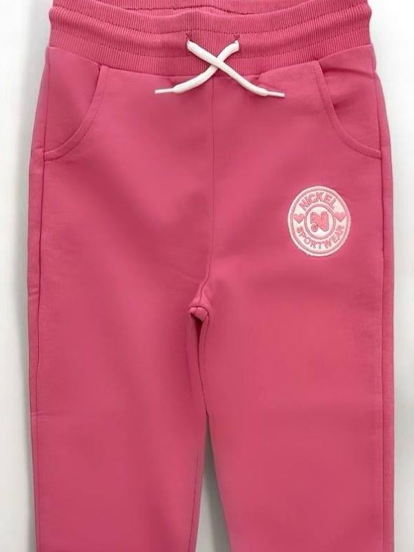 Kız Çocuk Beli Paçası Lastikli Pamuklu Eşofman Alt