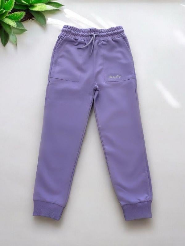 Kız Çocuk Beli Paçası Lastikli Pamuklu Eşofman Alt