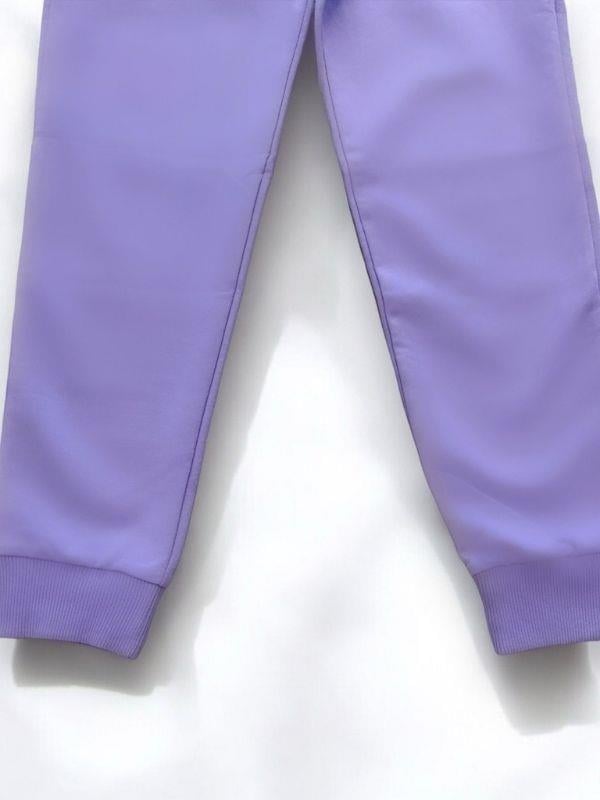 Kız Çocuk Beli Paçası Lastikli Pamuklu Eşofman Alt