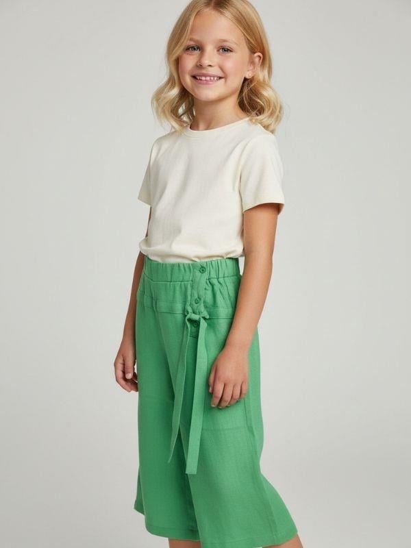 Kız Çocuk Bol Paça Pantolon