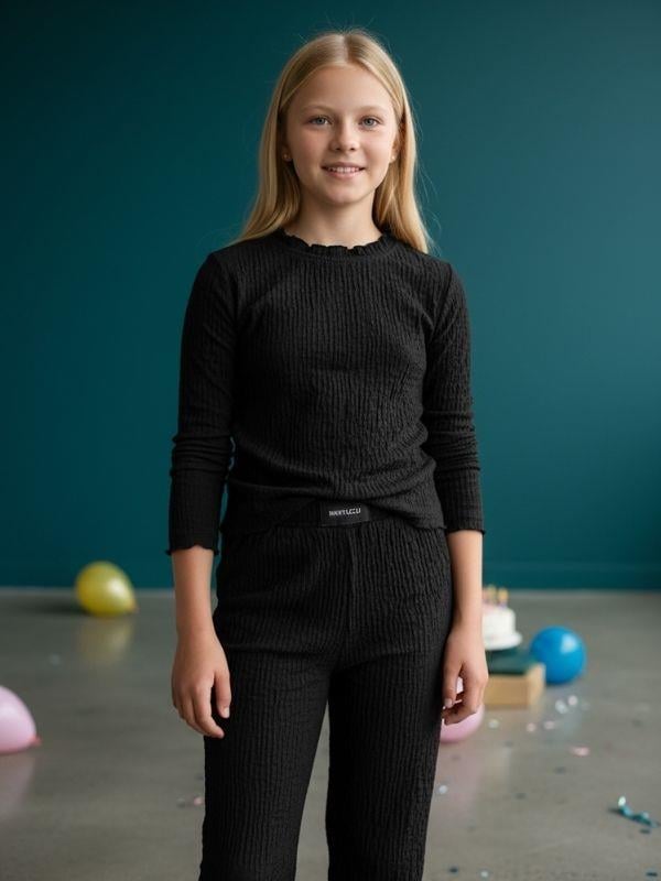 Kız Çocuk Bürümcük Kumaş Yarım Balıkçı Tasarım Body