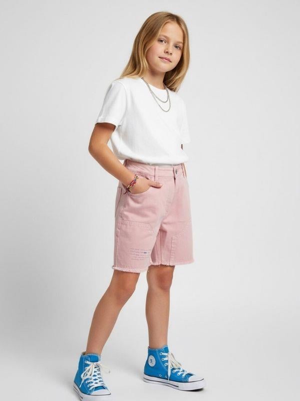 Kız Çocuk Cep Detaylı Şort