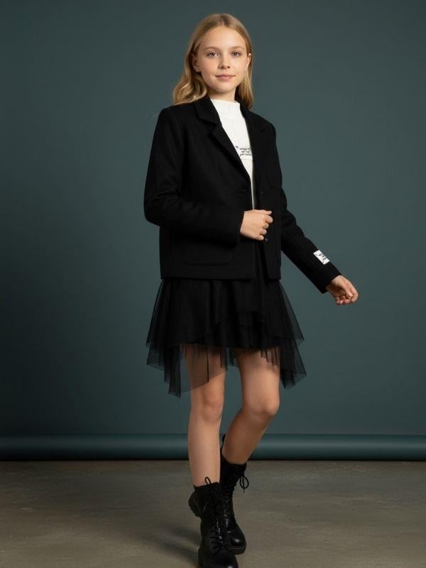 Kız Çocuk Cepli Ksa Tasarım Süet Ceket