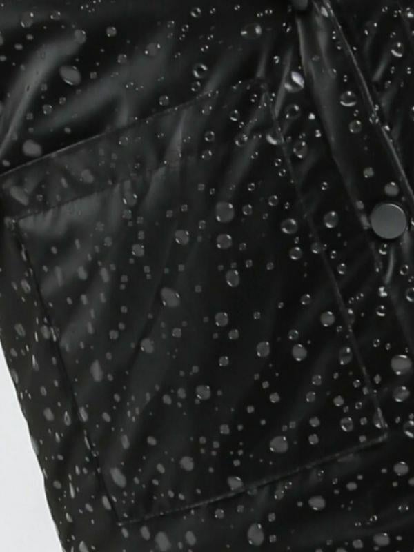 Kız Çocuk Çift Taraflı Rugan Şişme Kapüşonlu Cepli Mont