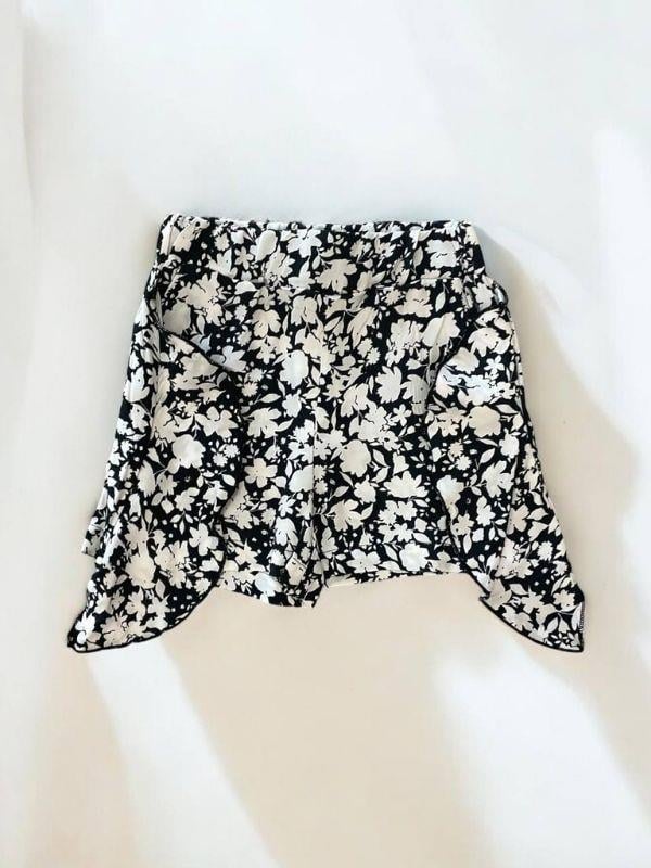 Kız Çocuk Desenli Dokuma Şort