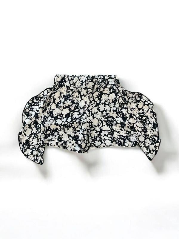 Kız Çocuk Desenli Dokuma Şort