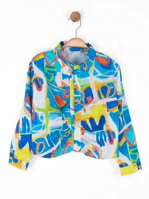 Kız Çocuk Desenli Gömlek