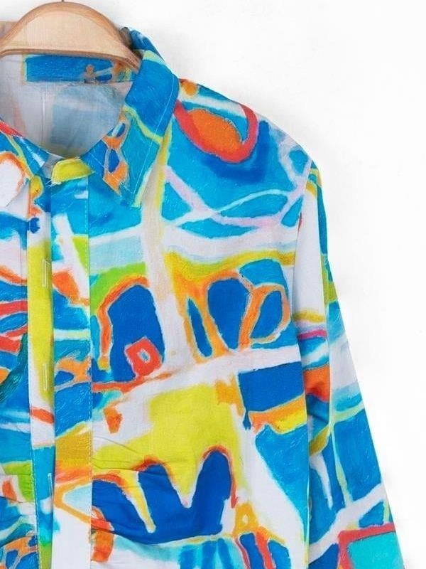 Kız Çocuk Desenli Gömlek