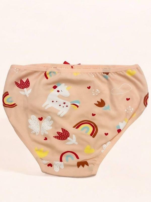 Kız Çocuk Desenli Slip Külot
