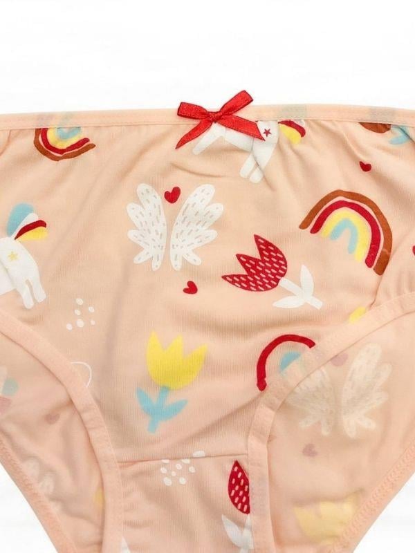 Kız Çocuk Desenli Slip Külot