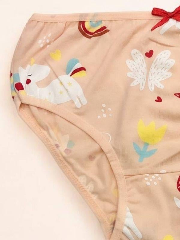 Kız Çocuk Desenli Slip Külot