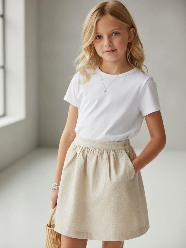Kız Çocuk Dokulu Tasarım Etek