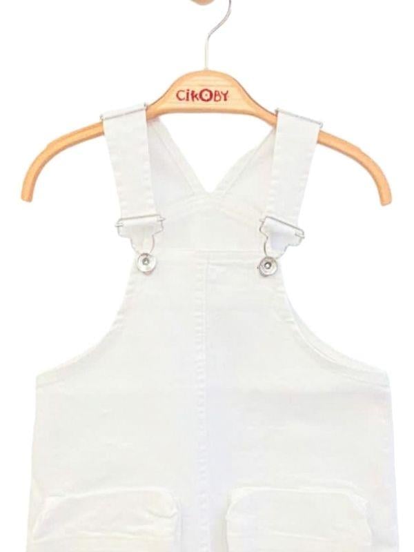 Kız Çocuk Dokuma Etekli Salopet