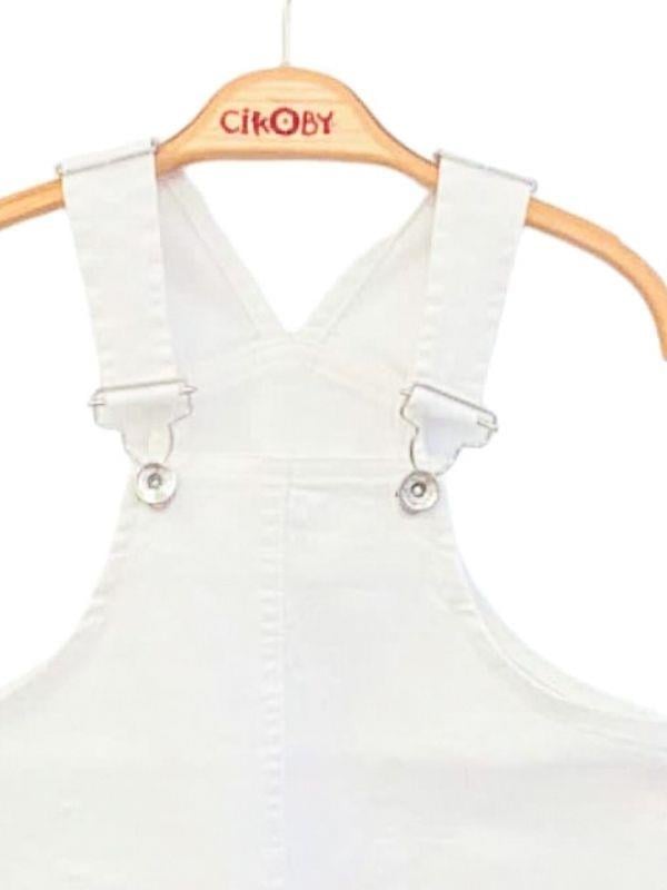 Kız Çocuk Dokuma Etekli Salopet