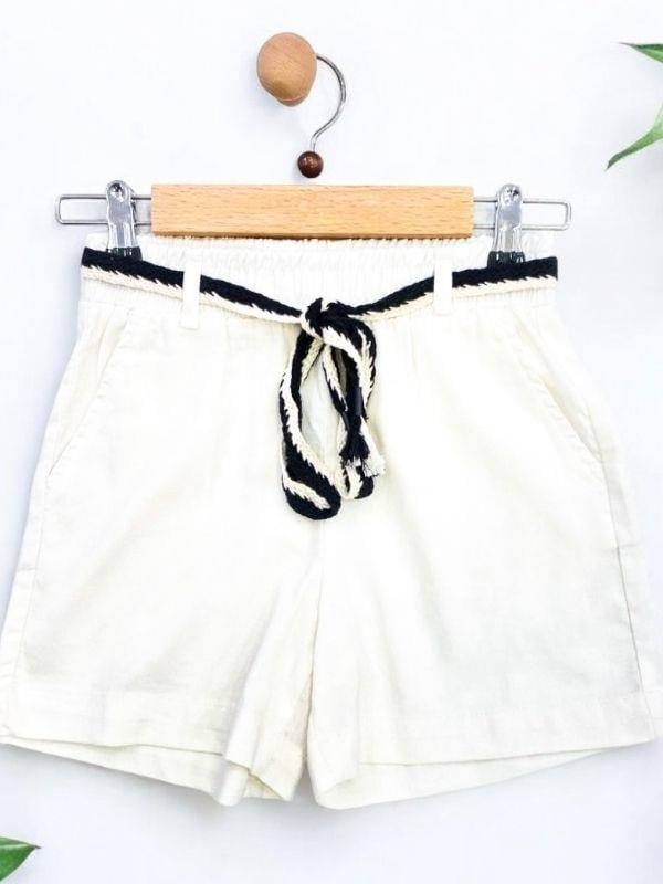 Kız Çocuk Dokuma Şort