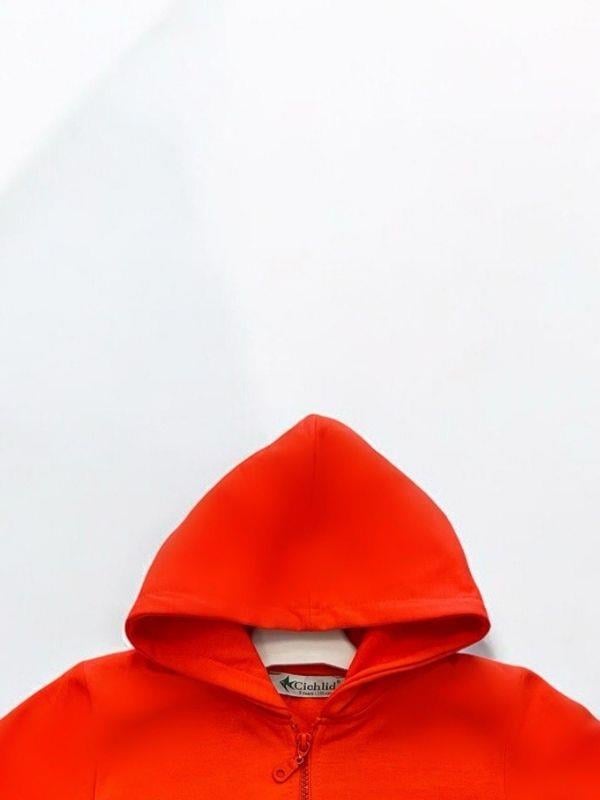 Kız Çocuk Fermuarlı Kapüşonlu Hırka