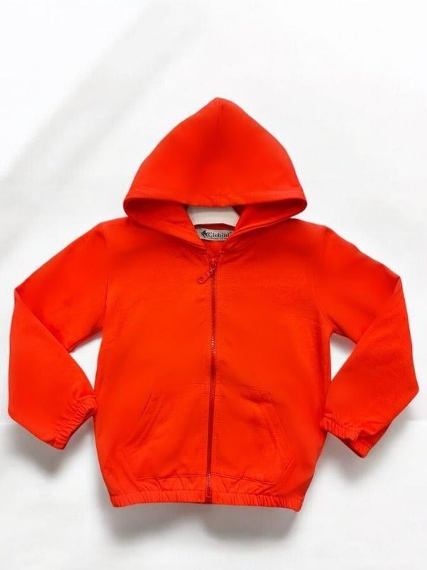 Kız Çocuk Fermuarlı Kapüşonlu Hırka