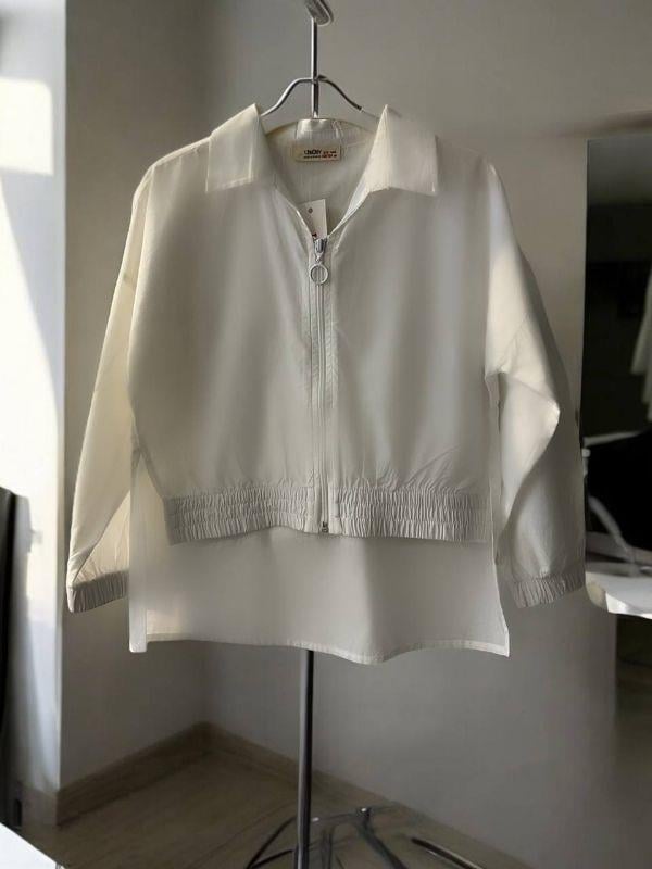 Kız Çocuk Fermuarlı Önü Kısa Arkası Uzun Gömlek