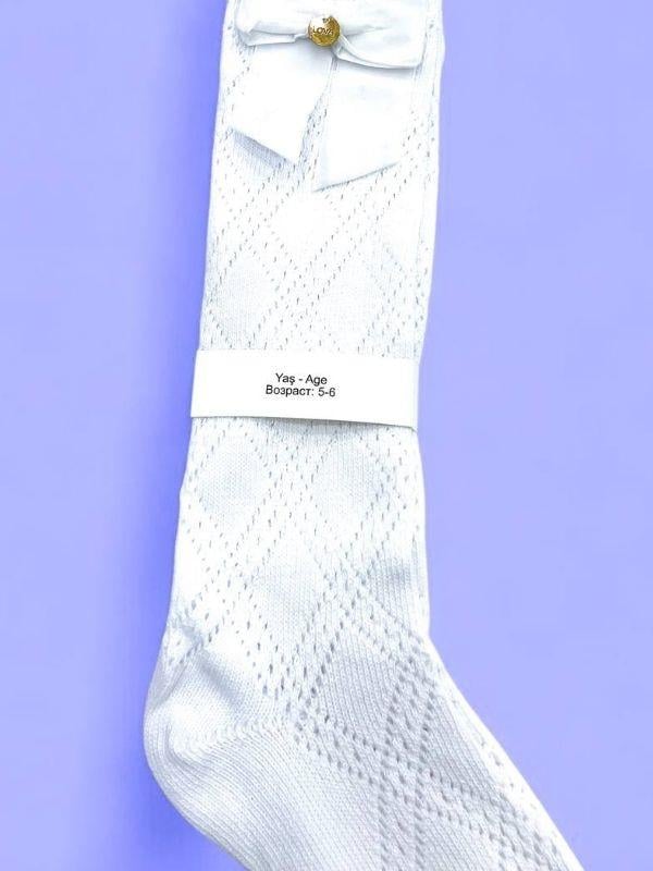 Kız Çocuk File Golf Diz Altı Çorap