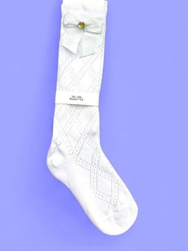 Kız Çocuk File Golf Diz Altı Çorap